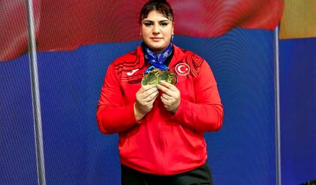 Milli halterci Tuana Süren Avrupa şampiyonu