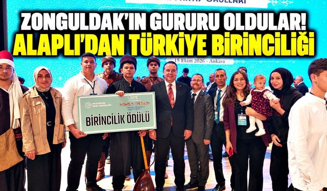 Zonguldak'ın gururu oldular! Alaplı'dan Türkiye birinciliği
