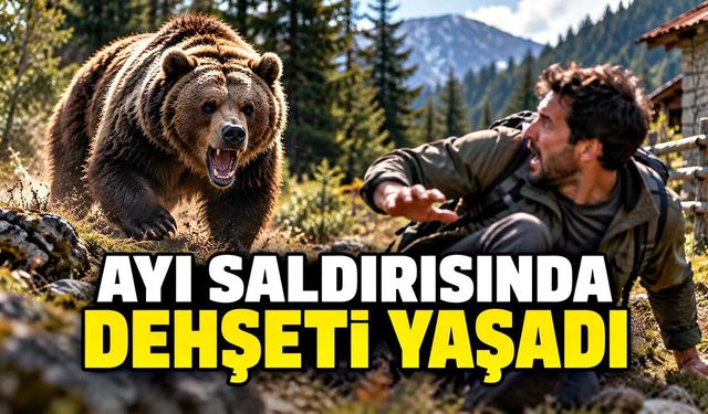 Ayı saldırısında dehşeti yaşadı, bacağına 17 dikiş atıldı