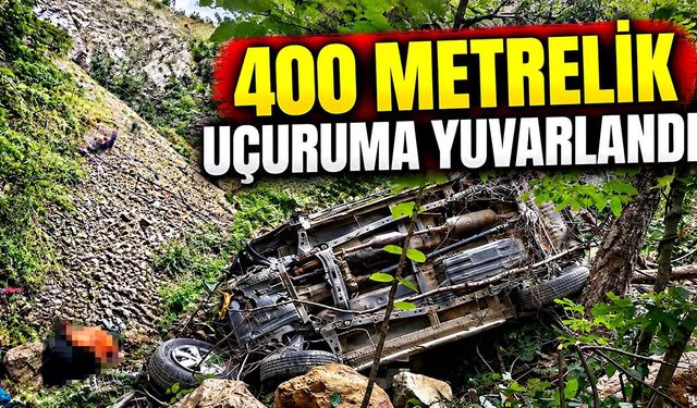 400 metrelik uçuruma yuvarlandı: 1 ölü