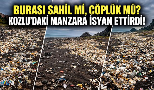 Burası sahil mi, çöplük mü? Kozlu'daki manzara isyan ettirdi!