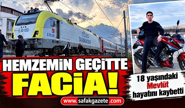 Trenin çarptığı 18 yaşındaki Mevlüt hayatını kaybetti