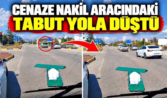Cenaze nakil aracındaki tabut yola düştü