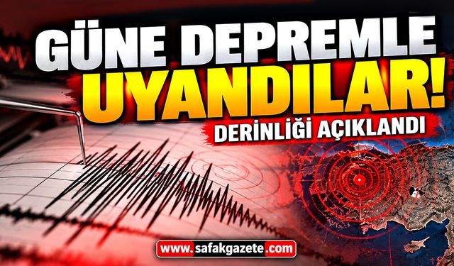 3,2 büyüklüğünde deprem! Derinliği açıklandı