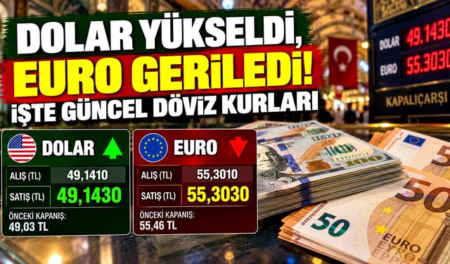 Dolar yükseldi, euro geriledi! İşte güncel döviz kurları