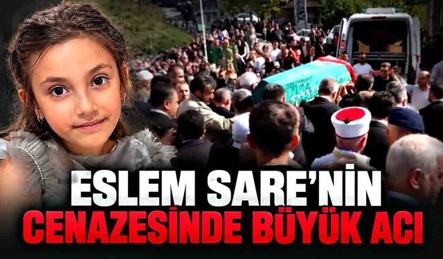 Okulda bıçaklı saldırıda hayatını kaybeden 10 yaşındaki Eslem Sare, Bartın’da toprağa verildi