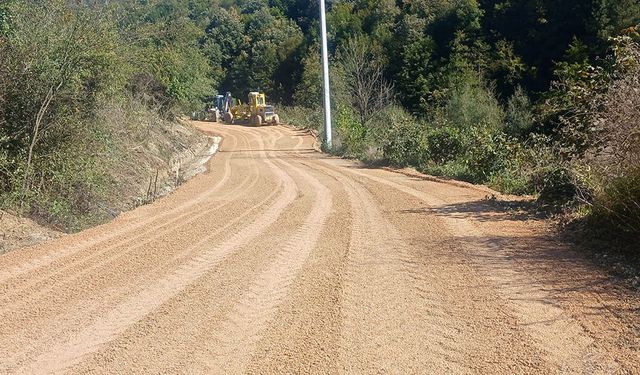 Köy yolu asfalt için hazır! Sıcak asfalt çalışması başlıyor