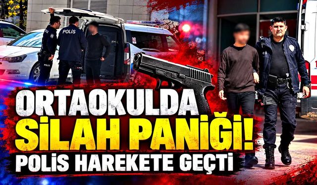 Okula belinde tabancayla girdi! Gerçek sonradan ortaya çıktı