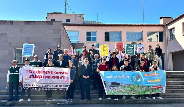 Sağlık için yürüdüler! İki önemli konuya dikkat çekildi