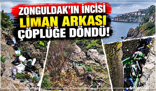 Zonguldak'ın incisi liman arkası çöplüğe döndü