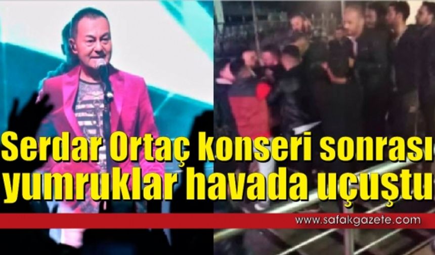 Serdar Ortaç konseri sonrası yumruklar havada uçuştu