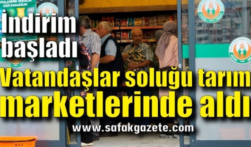 Tarım Kredi Kooperatif Marketi'nde yoğunluk yaşandı