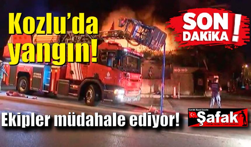 Kozlu’da yangın! Ekipler müdahale ediyor!