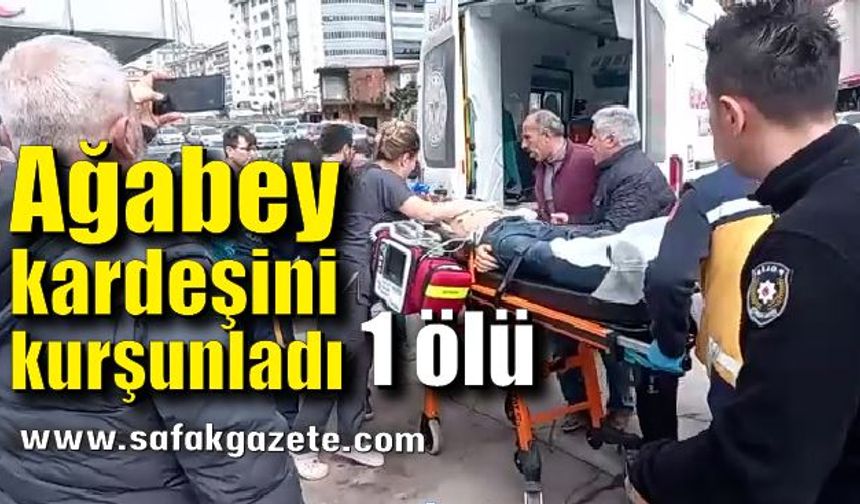 Zonguldak'ta Ağabey kardeşini kurşunladı, 1 ölü