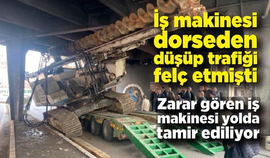 Zonguldak'ta trafiği felç etti!  Tamiri yol kenarında yapılıyor