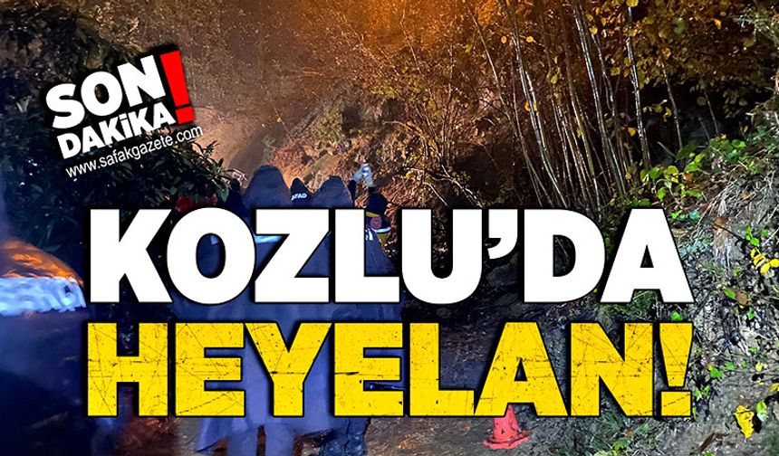 Kozlu’da heyelan!