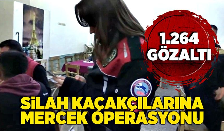 Silah kaçakçılarına, Mercek Operasyonu! 1.264 gözaltı