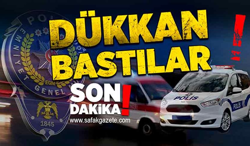 Zonguldak’ta dükkân bastılar: 1 yaralı!