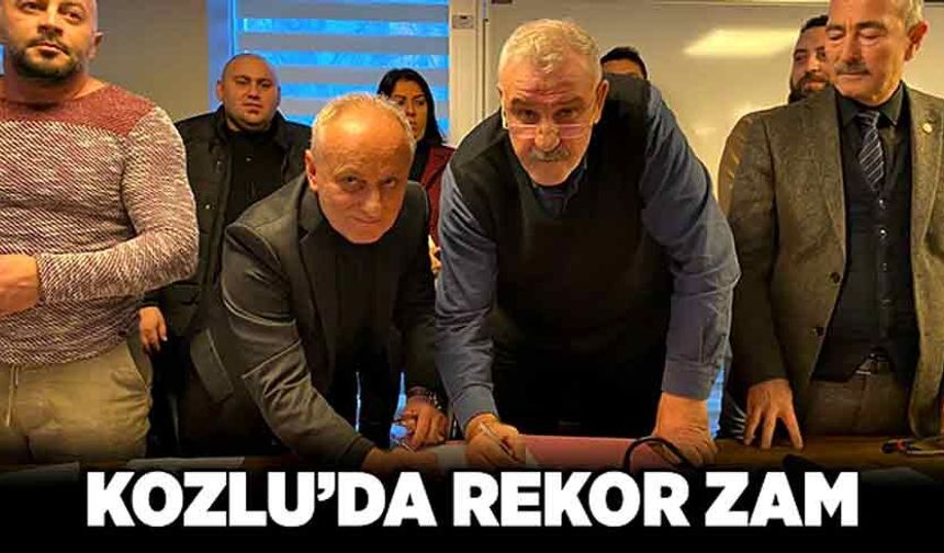Kozlu'da rekor zam!