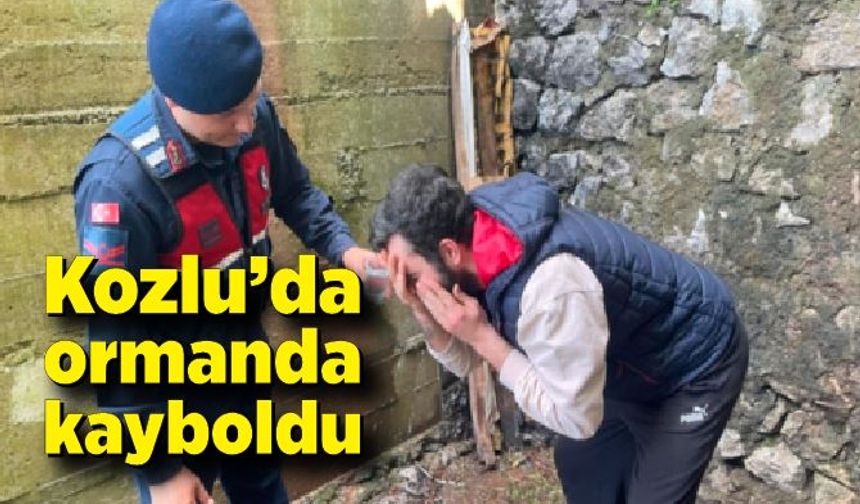 Kozlu'da ormanda kayboldu: Jandarma buldu