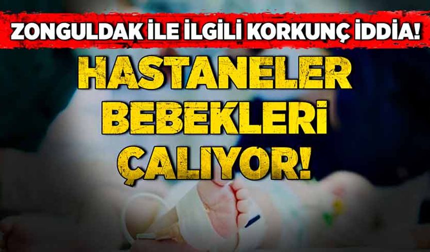 Zonguldak ile ilgili korkunç iddia! Hastaneler bebekleri çalıyor!