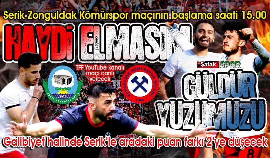 Zonguldak Kömürspor’un ilk 11’in de kimler var? Serik maçının kadrosu belli oldu