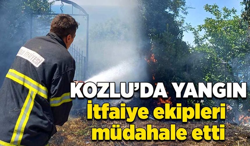 Kozlu’da yangın: İtfaiye ekipleri müdahale etti