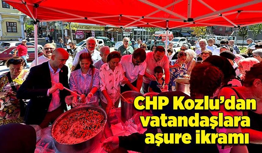 CHP Kozlu’dan vatandaşlara aşure ikramı