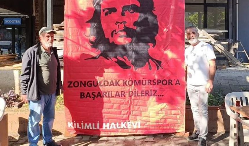 Kilimli Halkevi’nden Zonguldakspor’a Fidel Castro’lu Destek!