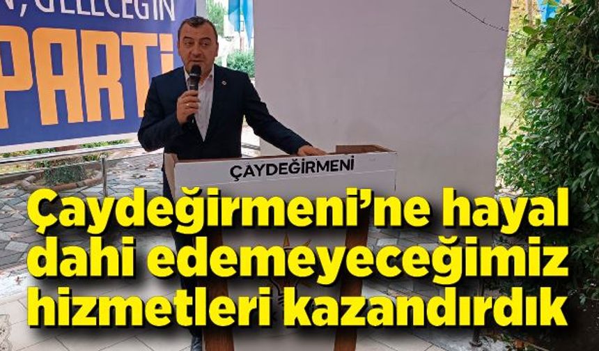 Ahmet Çolakoğlu: “Biz bu millete aşığız”