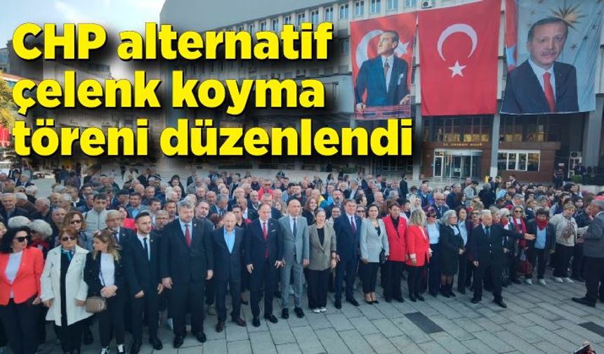 CHP alternatif çelenk koyma töreni düzenlendi