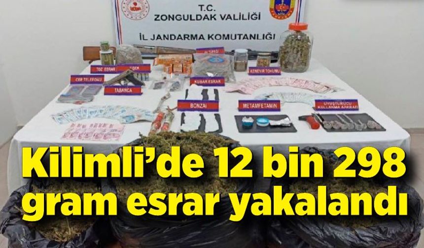 Kilimli’de 12 bin 298 gram esrar yakalandı: 1 kişi tutuklandı