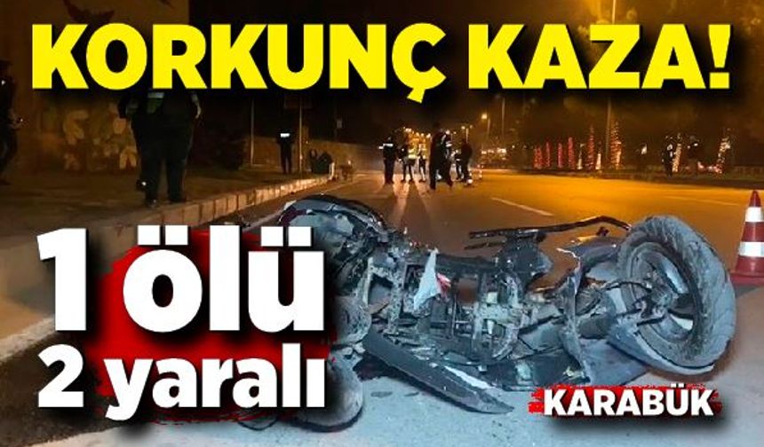 Karabük'te motosikletler çarpıştı: 1 ölü, 2 yaralı