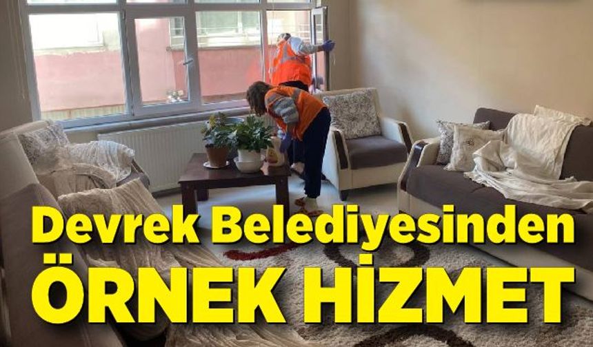 Devrek Belediyesinden örnek hizmet