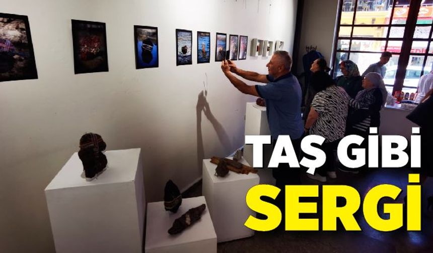 40 eserden oluşan doğal taş sergisi açıldı