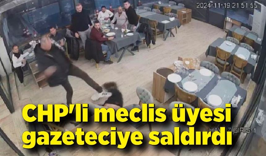 CHP'li meclis üyesi gazeteciye saldırdı