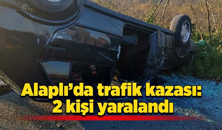 Alaplı’da trafik kazasında 2 kişi yaralandı