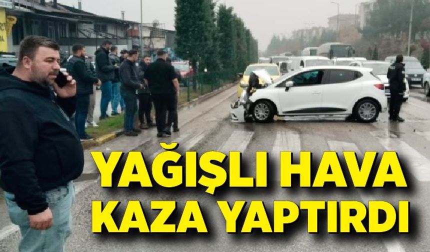 İki otomobilin çarpıştığı kazada 1 kişi yaralandı