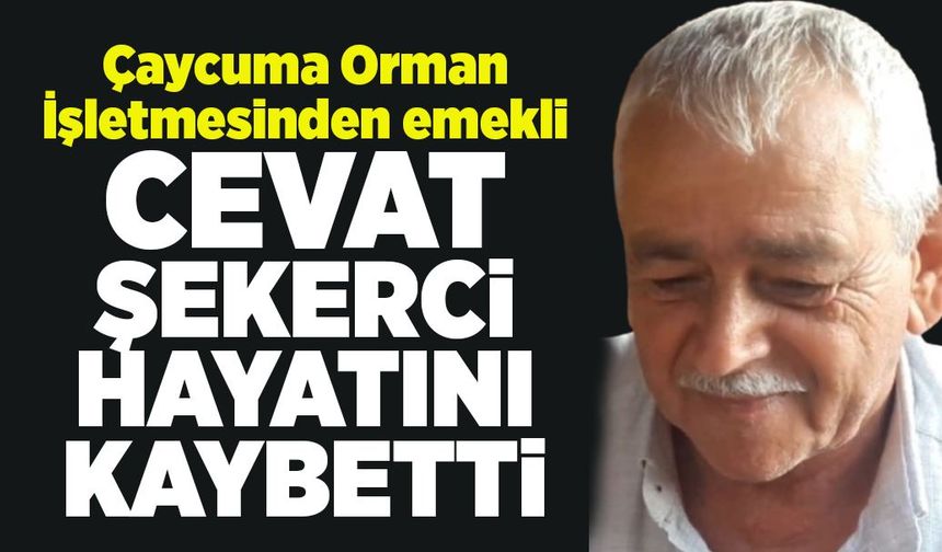 Çaycuma Orman İşletmesinden emekli Cevat Şekerci hayatını kaybetti