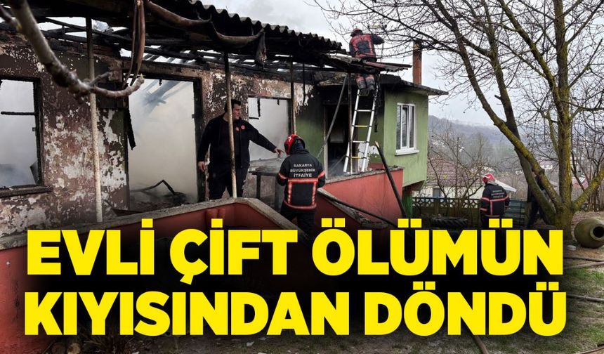 Evli çift ölümün kıyısından döndü