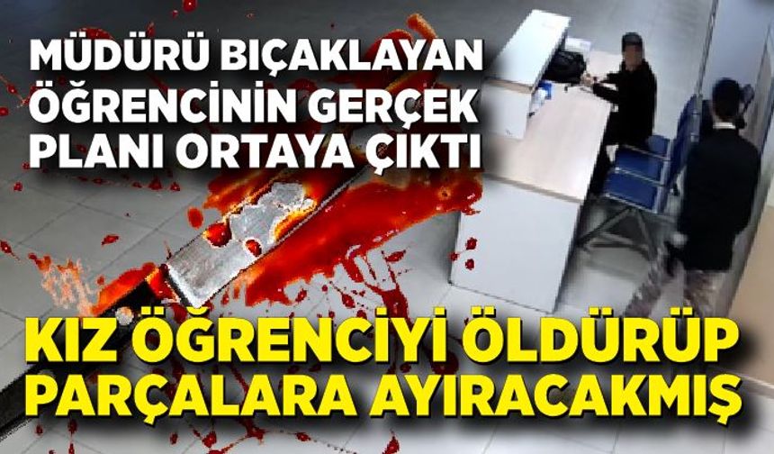 Müdür yardımcısını boğazından bıçakladı; Gerçek planı ifadesinde ortaya çıktı