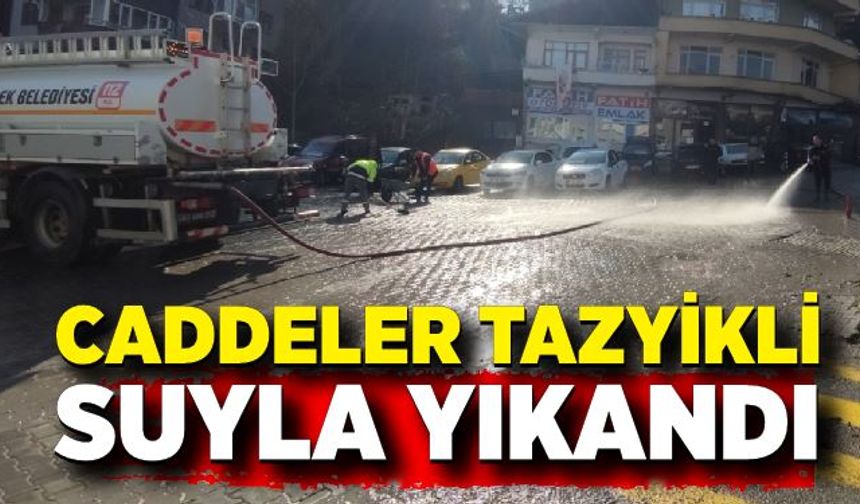 Devrek İtfaiye Müdürlüğü ekipleri yıkama çalışmalarına başladı