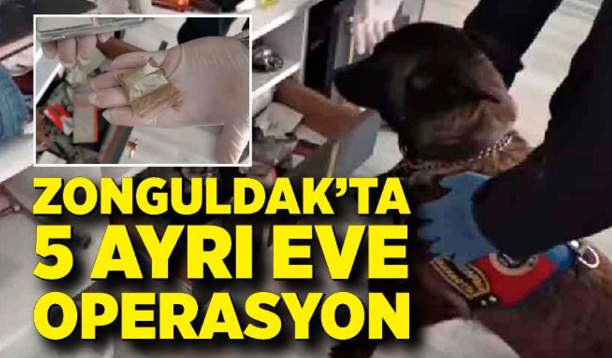 Jandarma Devrek’te  5 ayrı adrese operasyon yaptı