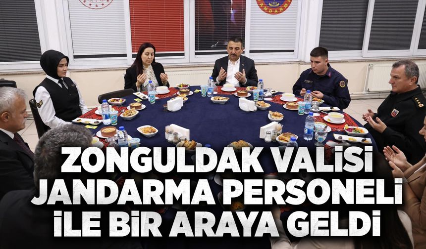 Zonguldak Valisi Jandarma personeli ile bir araya geldi