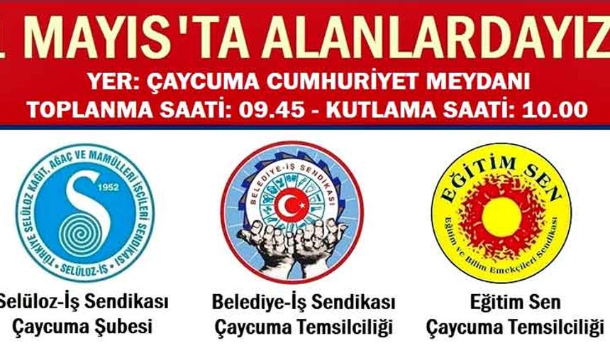 1 Mayıs Çaycuma’da kutlanacak