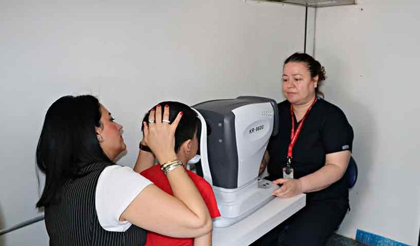 Düzce’de mobil göz taraması başladı