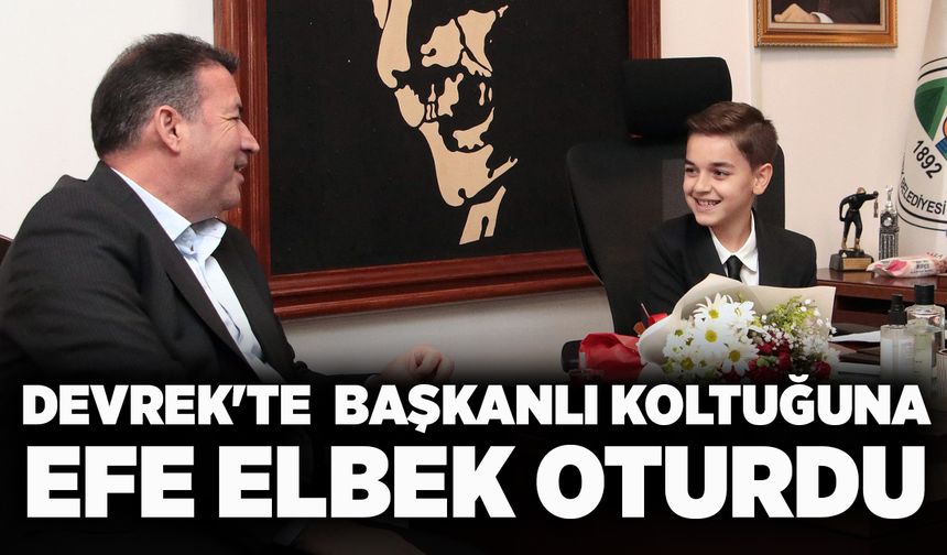 Devrek'te başkanlık koltuğuna Efe Elbek oturdu