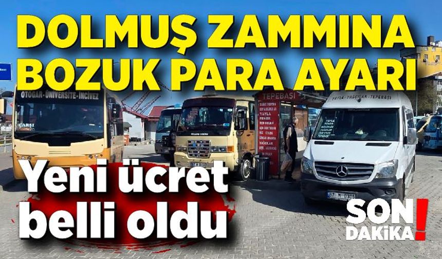 Zonguldak’ta dolmuş ücretine son dakika ayarı: Yeni ücret belli oldu