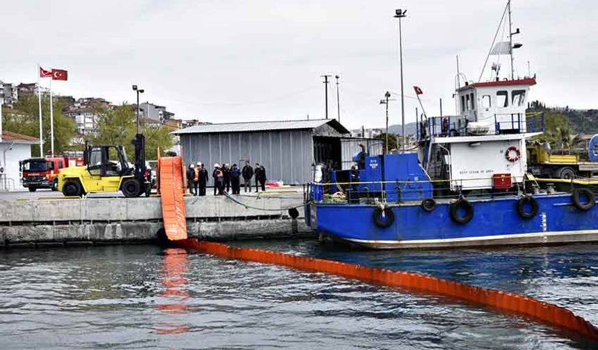 Bozhane Limanı’nda deniz kirliliği tatbikatı