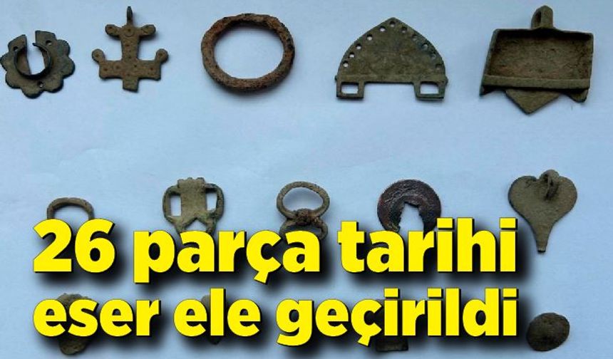 Karabük'te 26 parça tarihi eser ele geçirildi